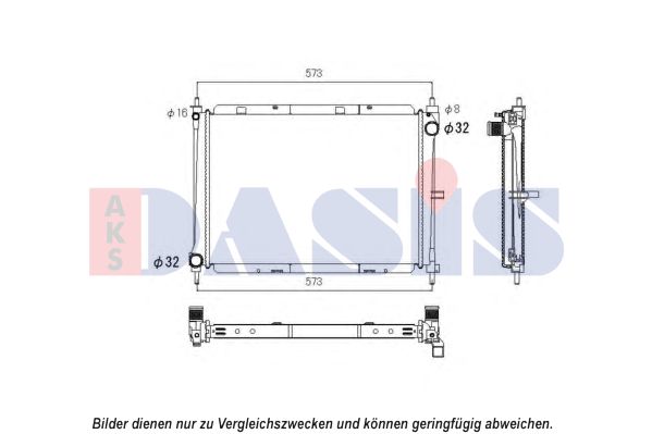 AKS DASIS Radiators, Motora dzesēšanas sistēma 070168N